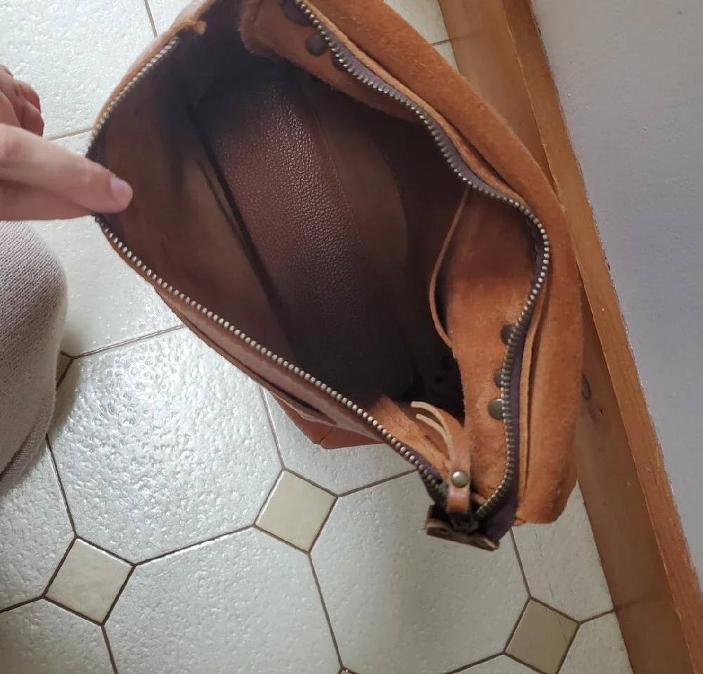 Classic Brown Leather Women's Backpack